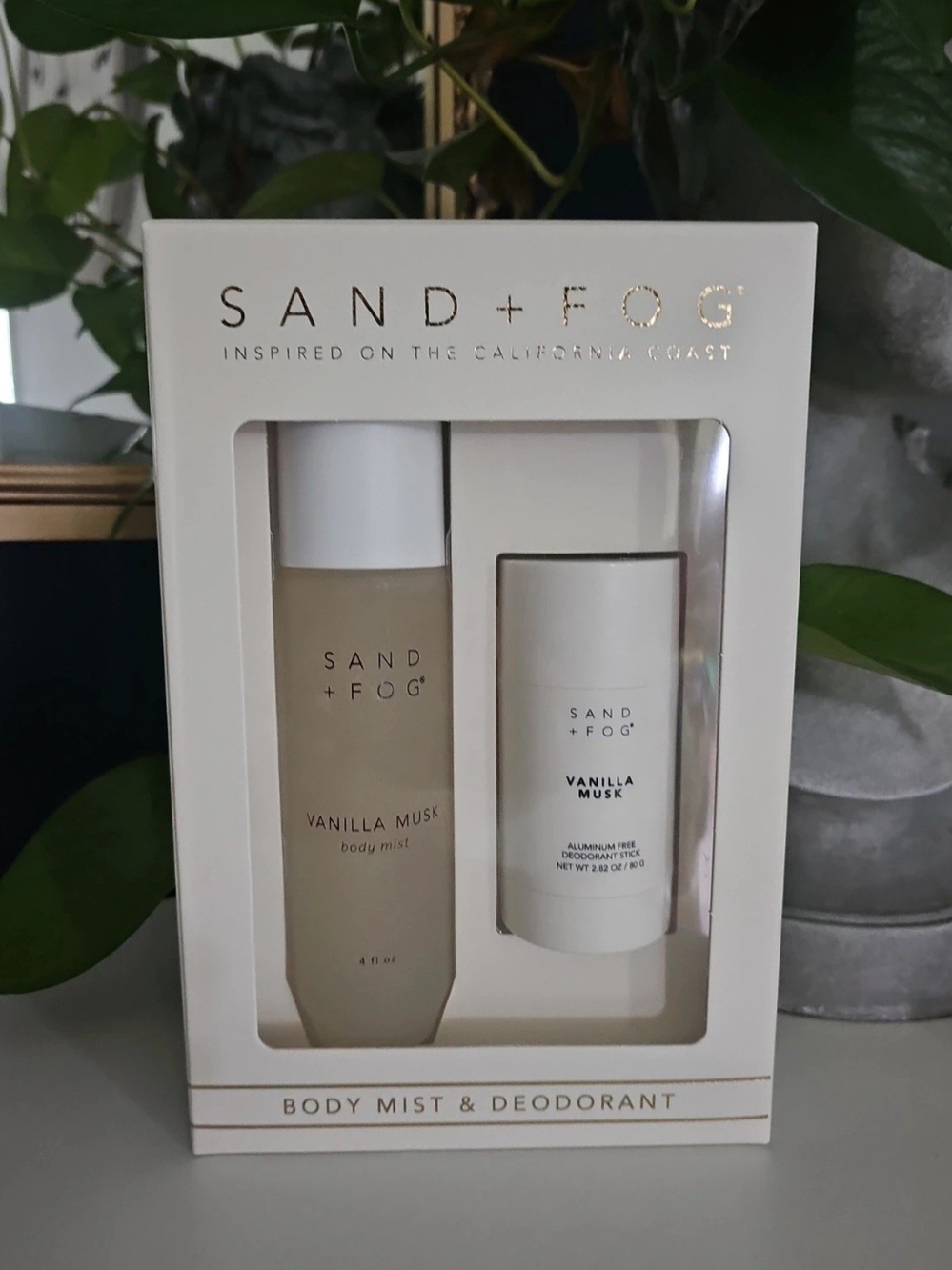 Sand + Fog Vanilla Musk Body Mist & Deodorant Set - Cream